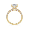 Dawn 18k Yellow Gold Cushion Diamond Band