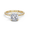 Dawn 18k Yellow Gold Cushion Diamond Band