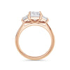 Dawn 18k Rose Gold Emerald Trilogy