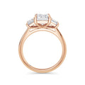 Dawn 18k Rose Gold Emerald Trilogy