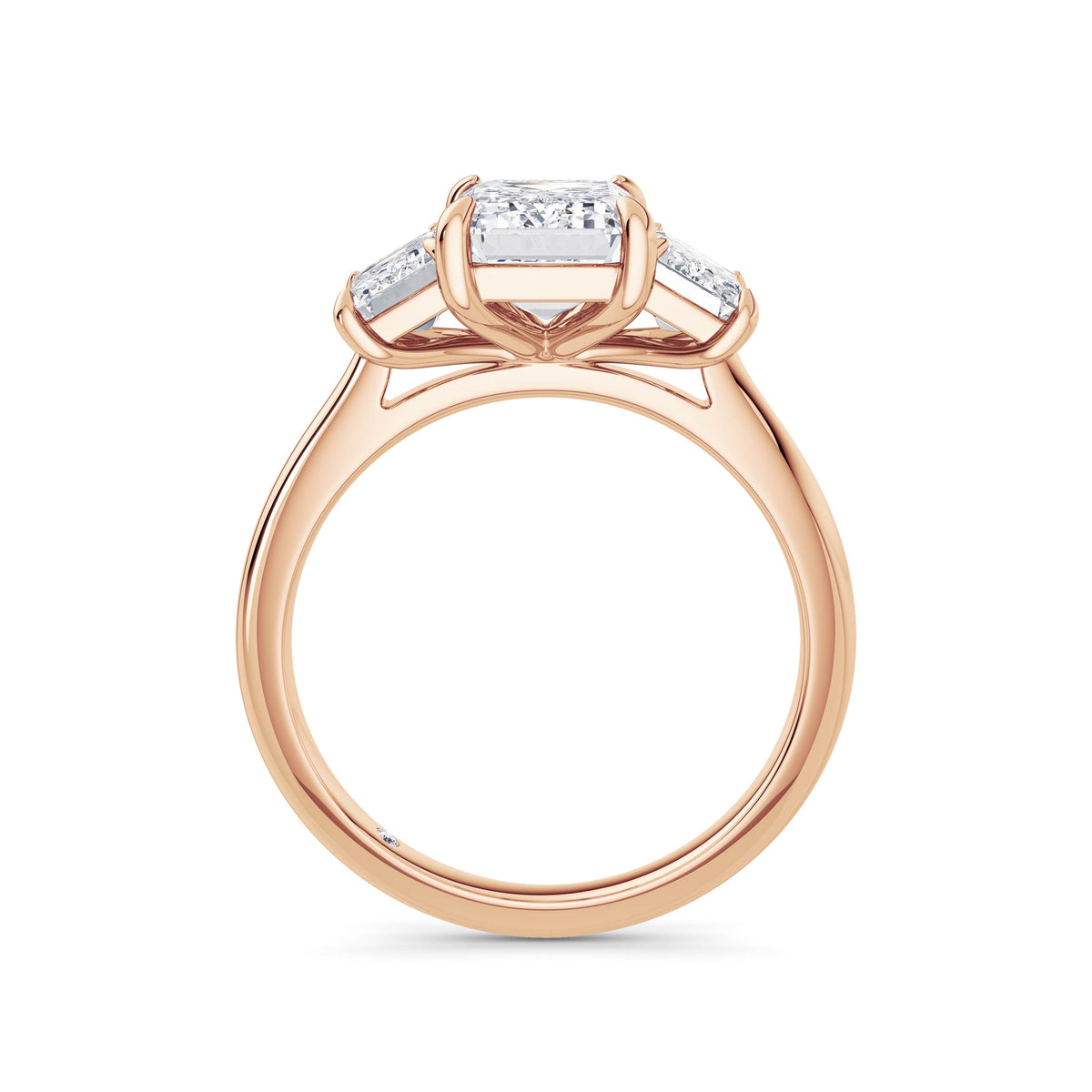 Dawn 18k Rose Gold Emerald Trilogy