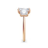 Dawn 18k Rose Gold Emerald Trilogy
