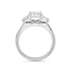 Dawn 18k White Gold Emerald Trilogy