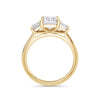 Dawn 18k Yellow Gold Emerald Trilogy