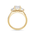 Dawn 18k Yellow Gold Emerald Trilogy