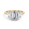 Dawn 18k Yellow Gold Emerald Trilogy