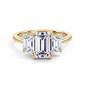 Dawn 18k Yellow Gold Emerald Trilogy