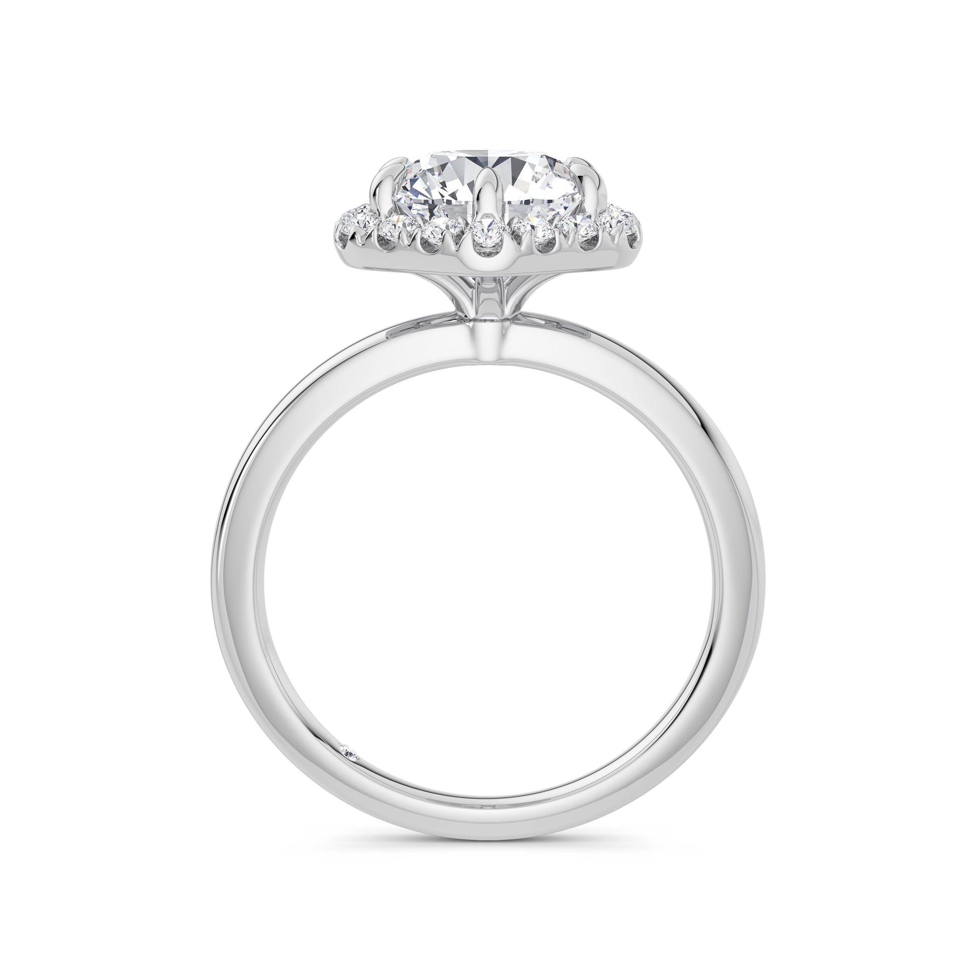 Dawn Platinum Round Halo