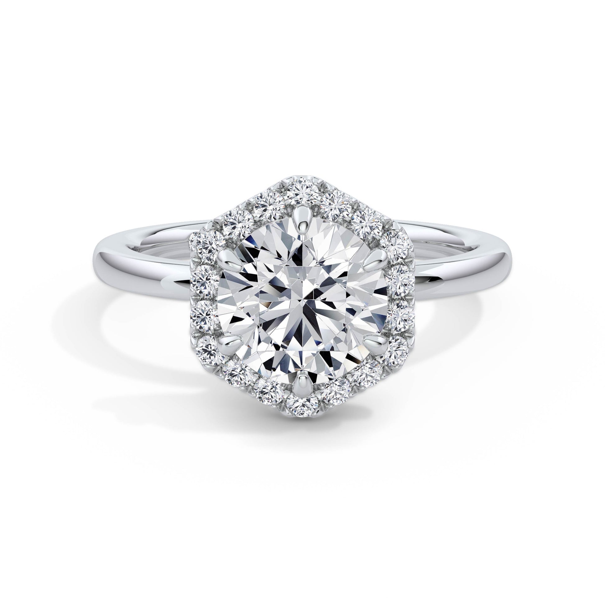 Dawn Platinum Round Halo