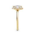 Dawn 18k Yellow Gold Round Halo