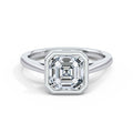 Elaine Platinum Asscher Solitaire