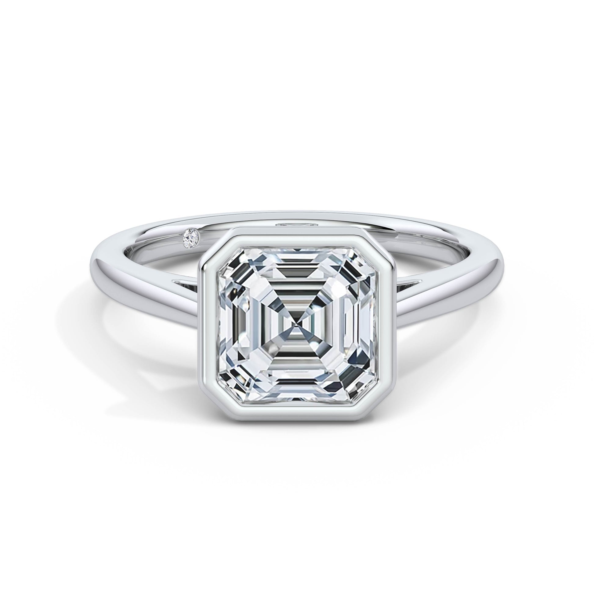 Elaine Platinum Asscher Solitaire