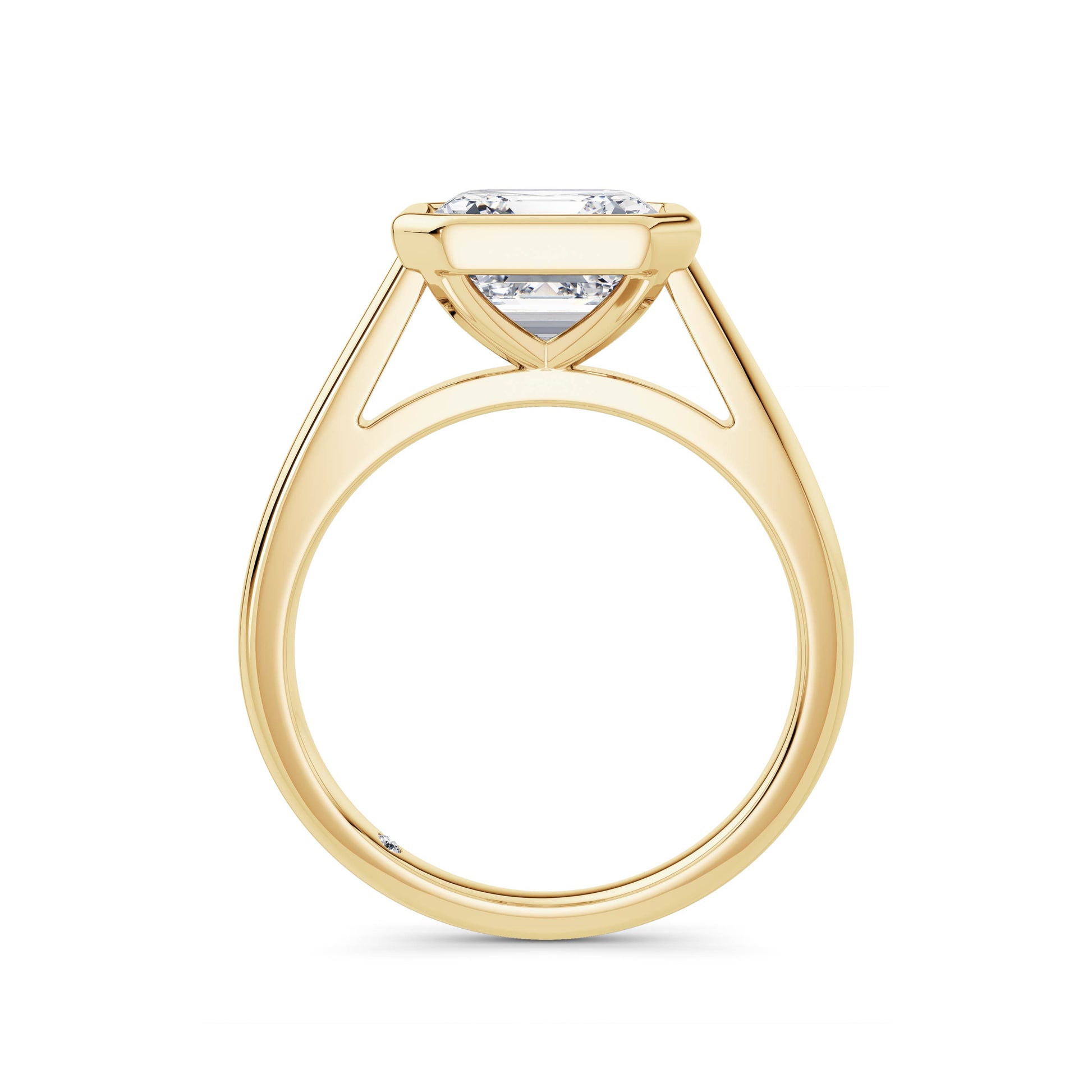 Elaine 18k Yellow Gold Asscher Solitaire