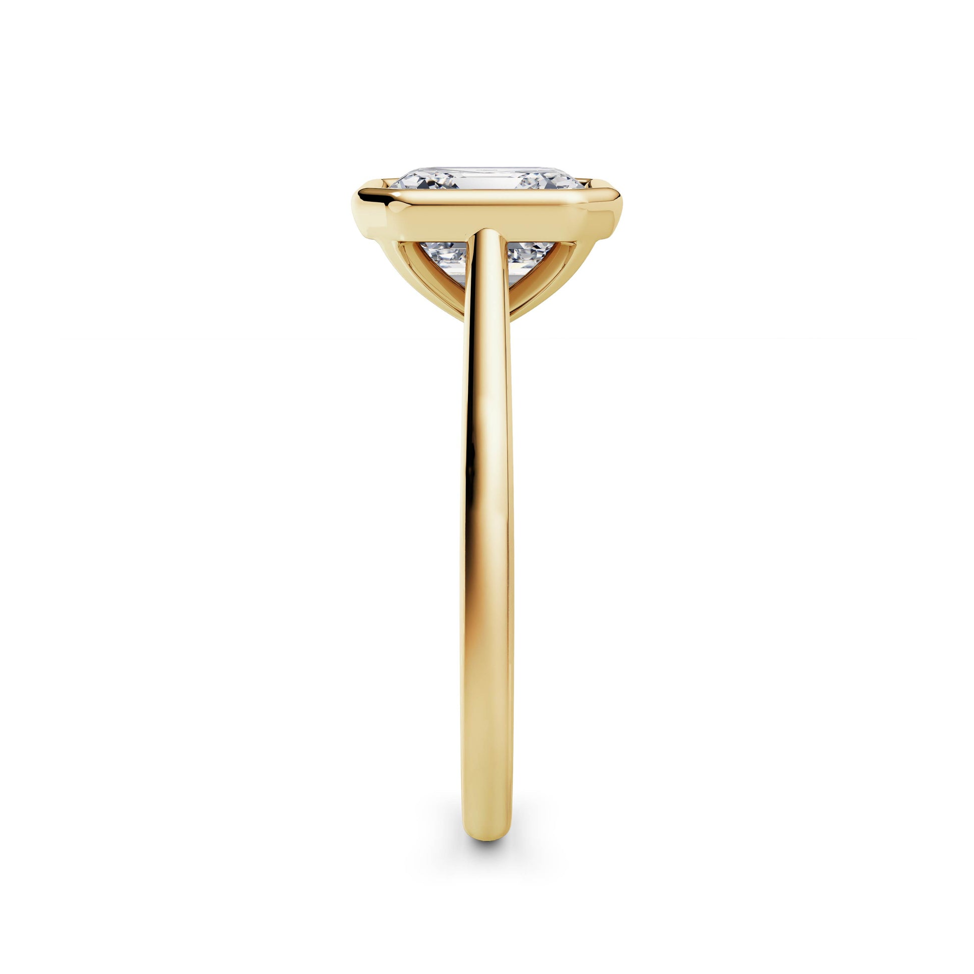Elaine 18k Yellow Gold Asscher Solitaire