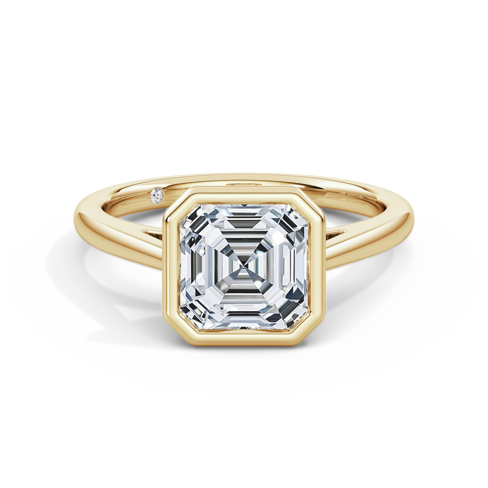 Elaine 18k Yellow Gold Asscher Solitaire