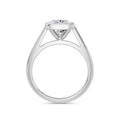 Elaine 18k White Gold Elongated Cushion Solitaire