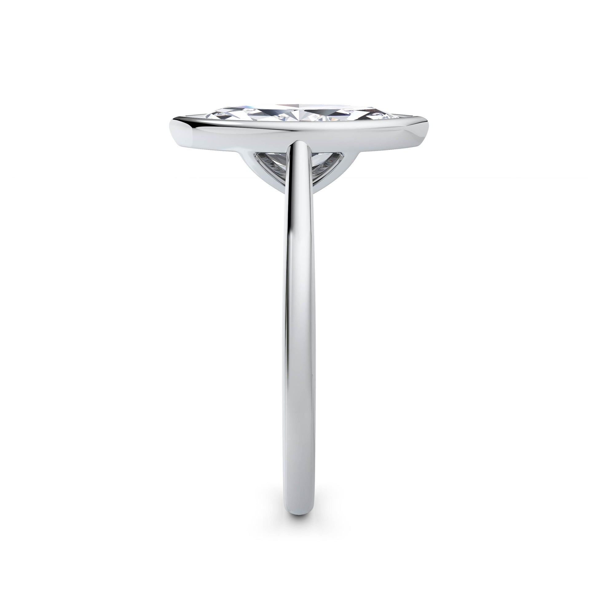 Elaine Platinum Marquise Solitaire