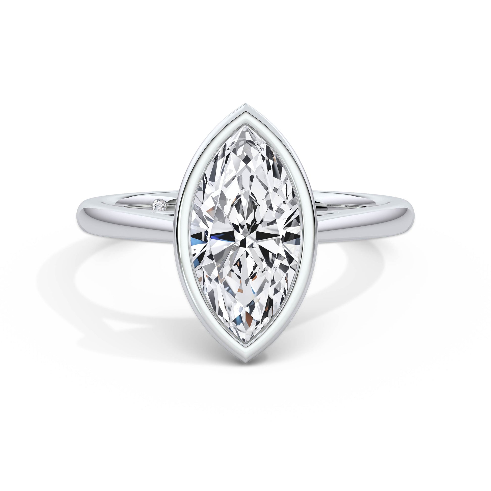 Elaine Platinum Marquise Solitaire