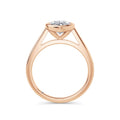 Elaine 18k Rose Gold Marquise Solitaire