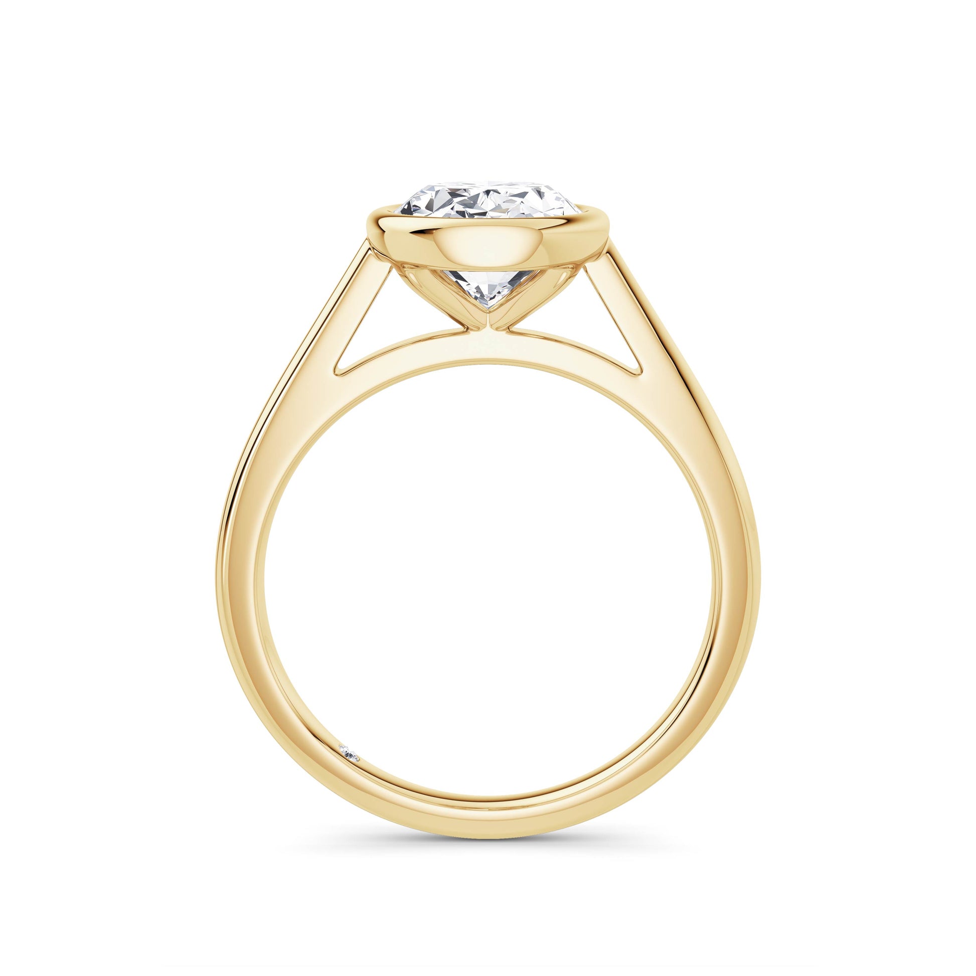 Elaine 18k Yellow Gold Oval Solitaire