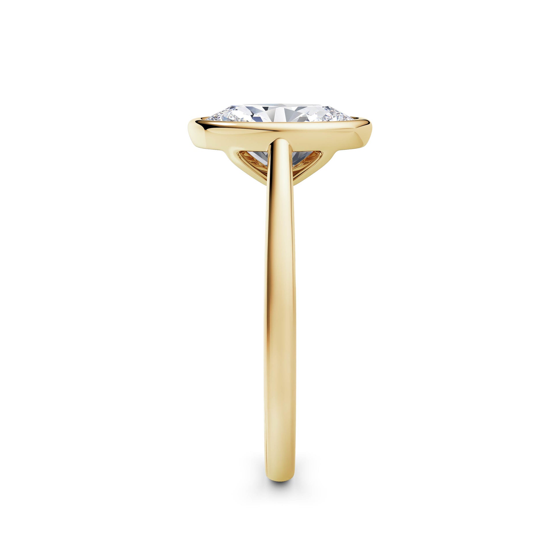Elaine 18k Yellow Gold Oval Solitaire