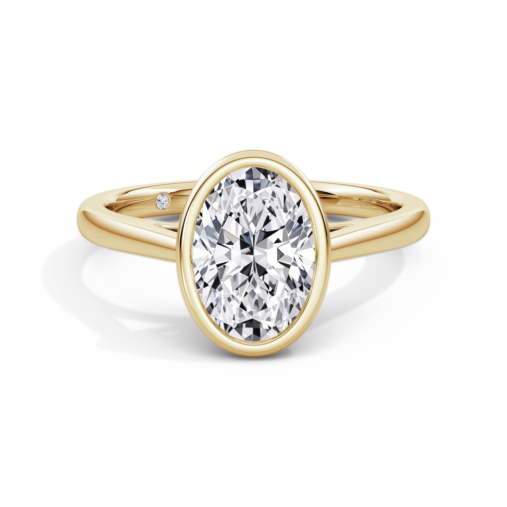 Elaine 18k Yellow Gold Oval Solitaire