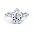 Elaine Platinum Pear Solitaire