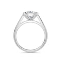 Elaine 18k White Gold Pear Solitaire