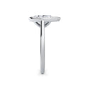 Elaine 18k White Gold Pear Solitaire