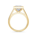 Elaine 18k Yellow Gold Princess Solitaire