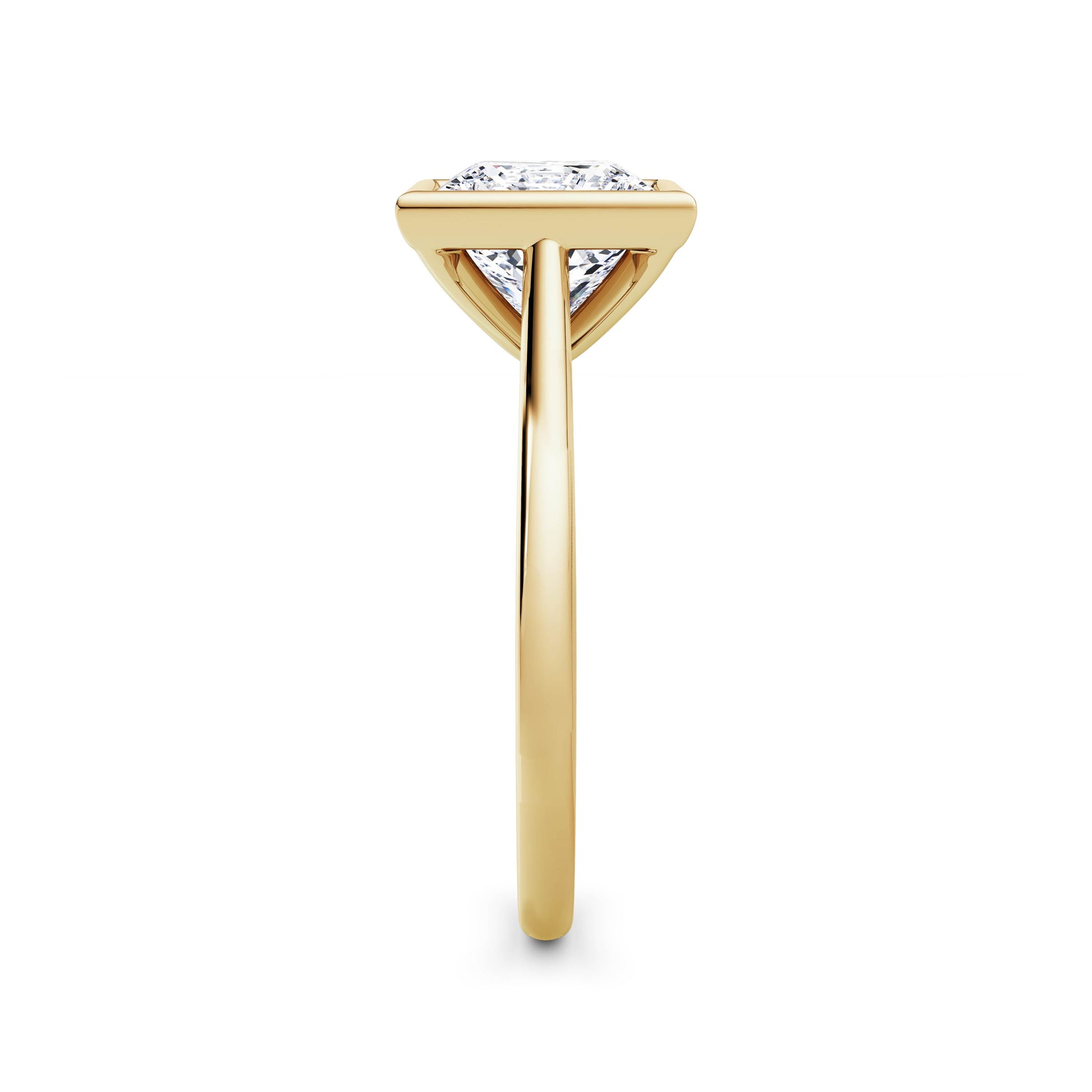 Elaine 18k Yellow Gold Princess Solitaire