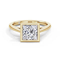 Elaine 18k Yellow Gold Princess Solitaire