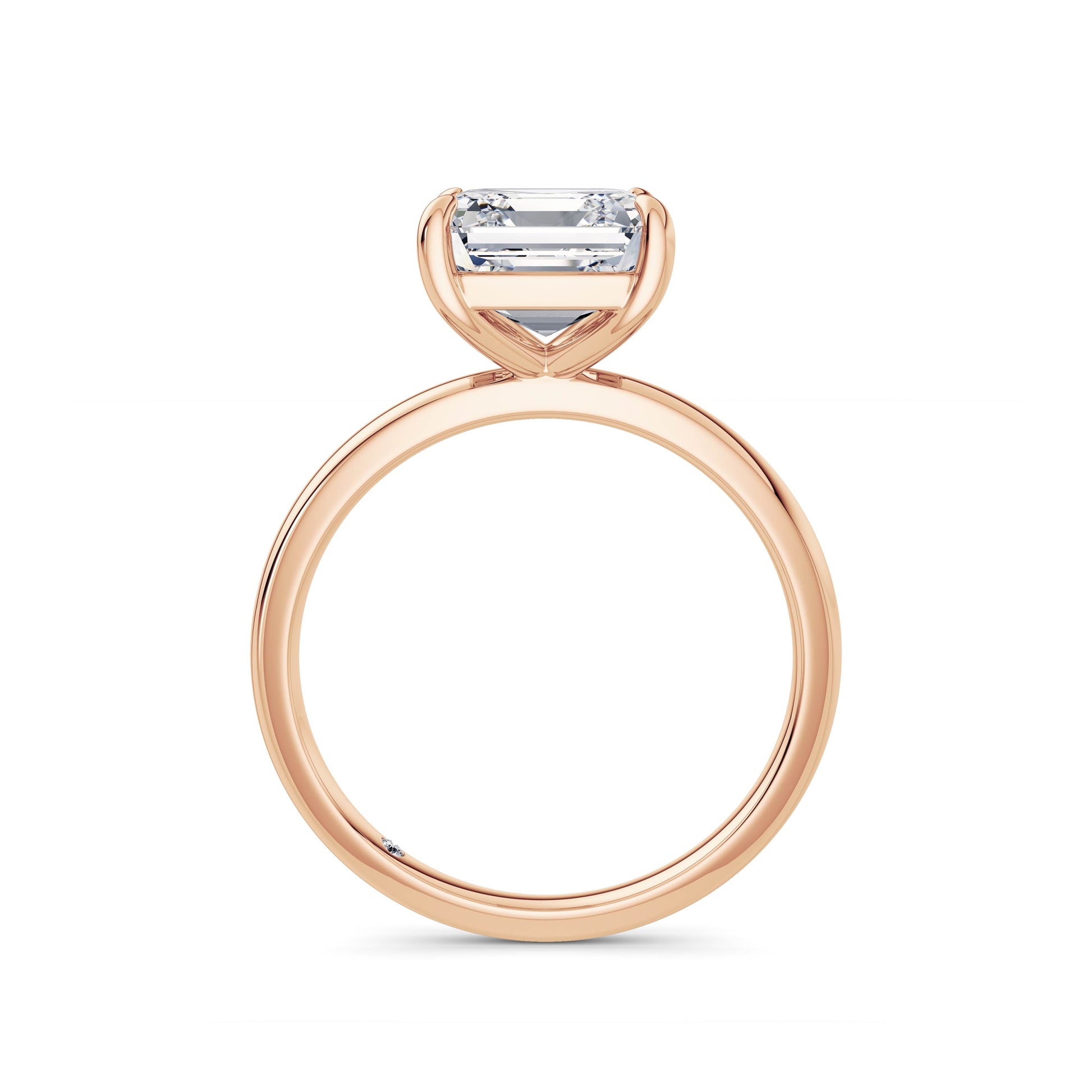 Emily 18k Rose Gold Asscher Solitaire