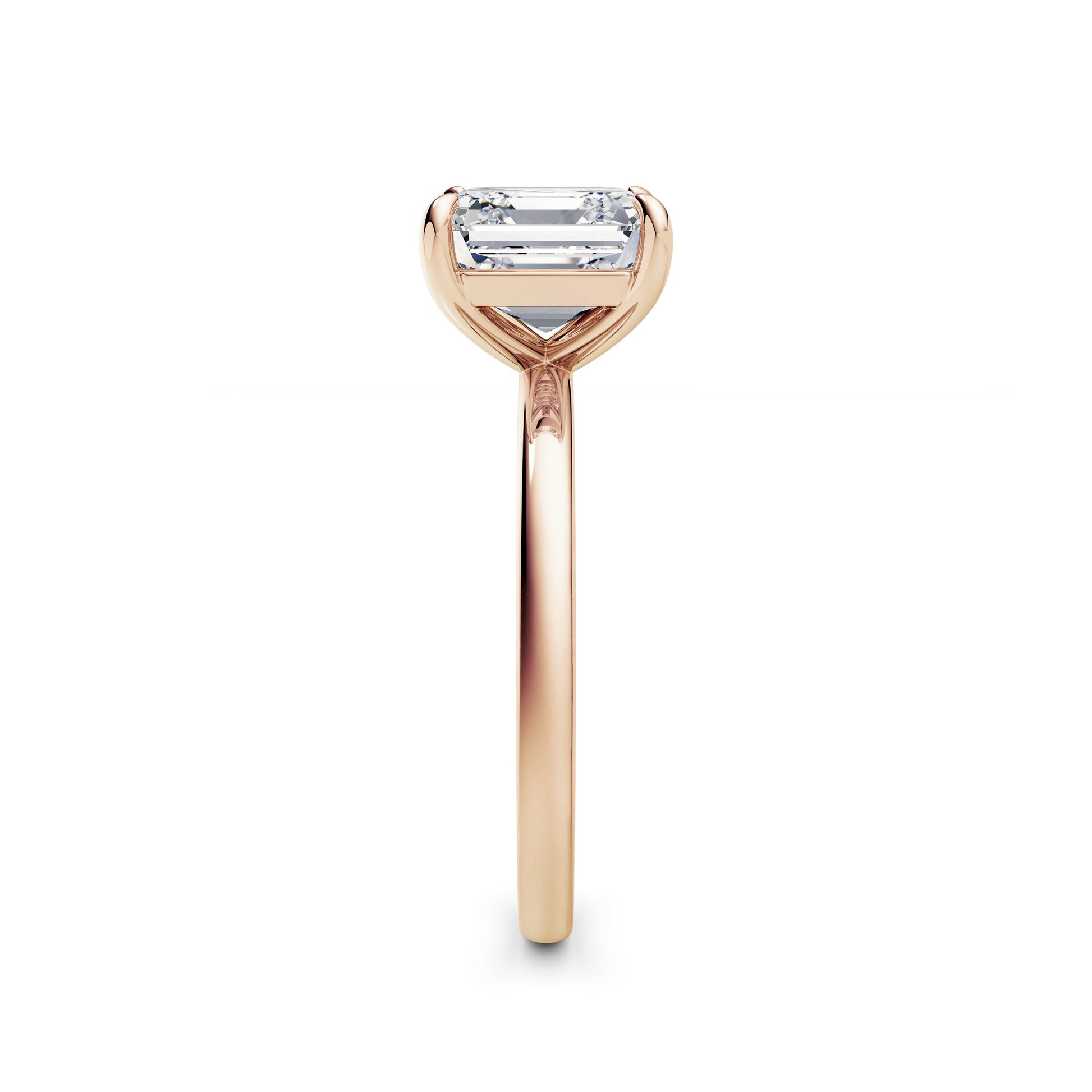 Emily 18k Rose Gold Asscher Solitaire