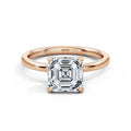 Emily 18k Rose Gold Asscher Solitaire