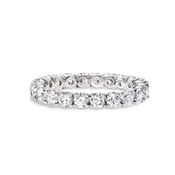 1.5ct Round Lab Grown Diamond Full Eternity Ring White Gold