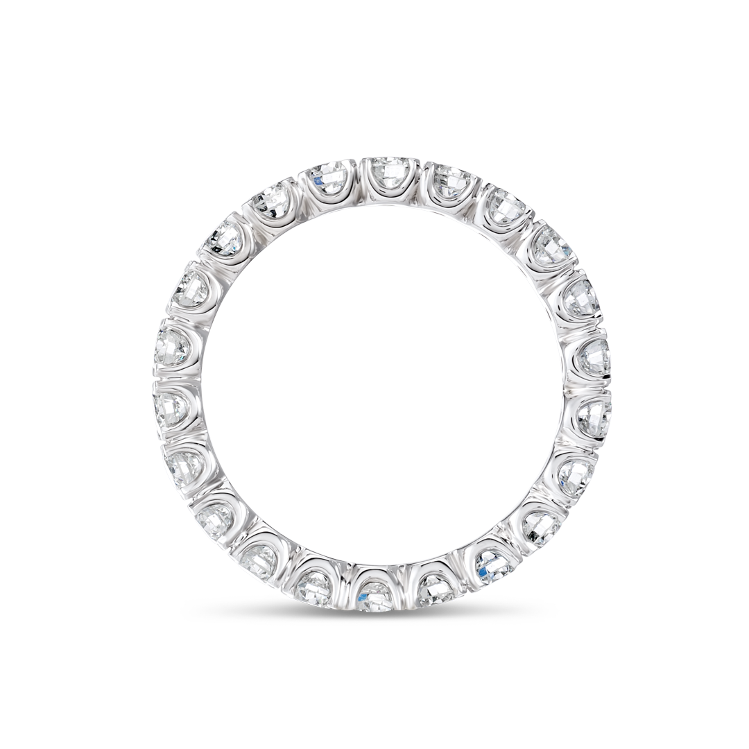 1.5ct Round Lab Grown Diamond Full Eternity Ring White Gold