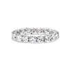 2ct Round Lab Grown Diamond Full Eternity Ring White Gold