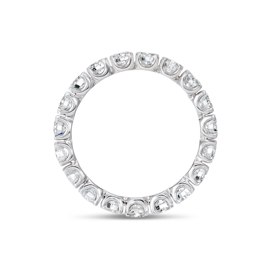 2ct Round Lab Grown Diamond Full Eternity Ring White Gold