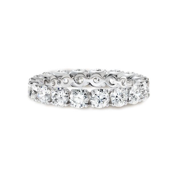 3ct Round Lab Grown Diamond Full Eternity Ring White Gold