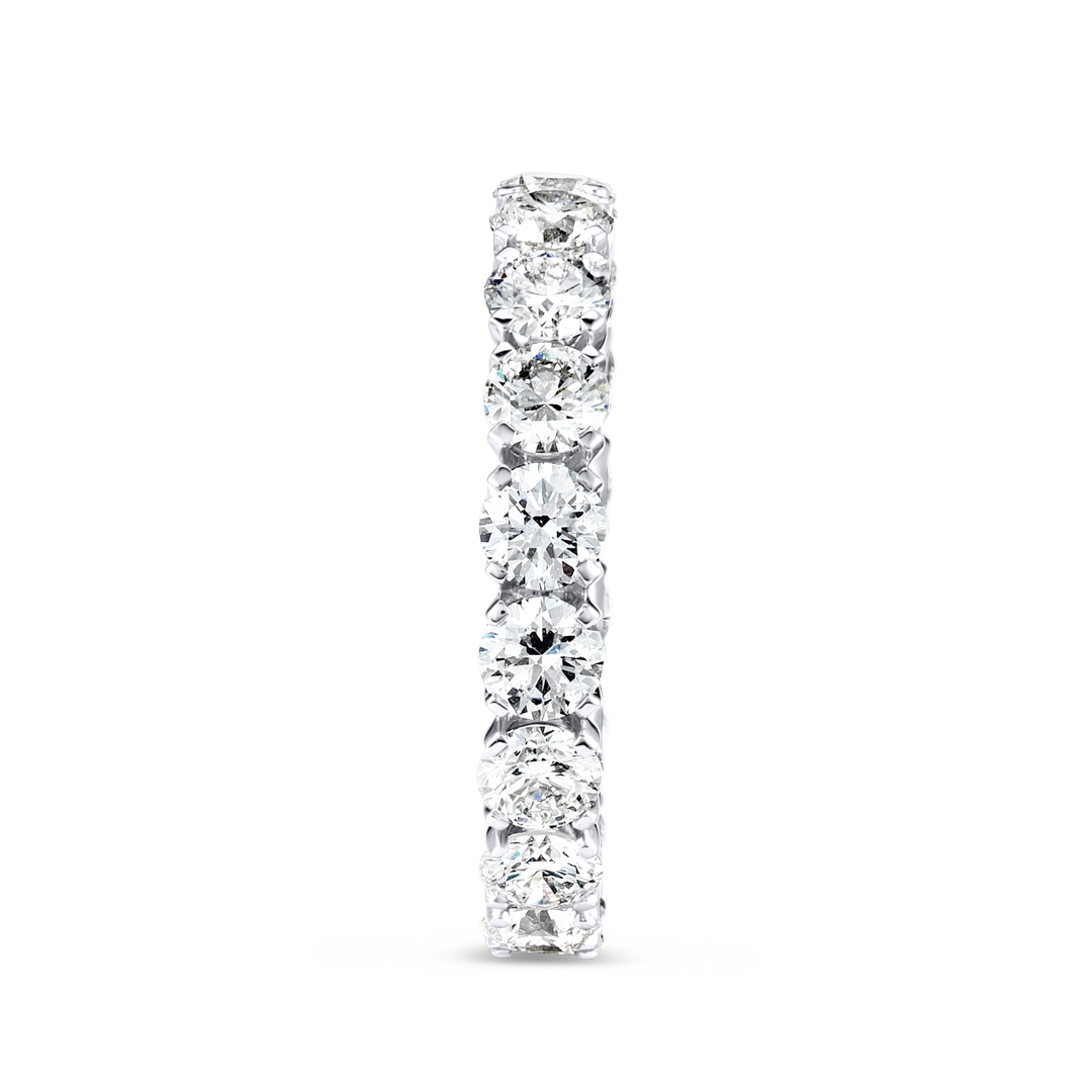 3ct Round Lab Grown Diamond Full Eternity Ring White Gold