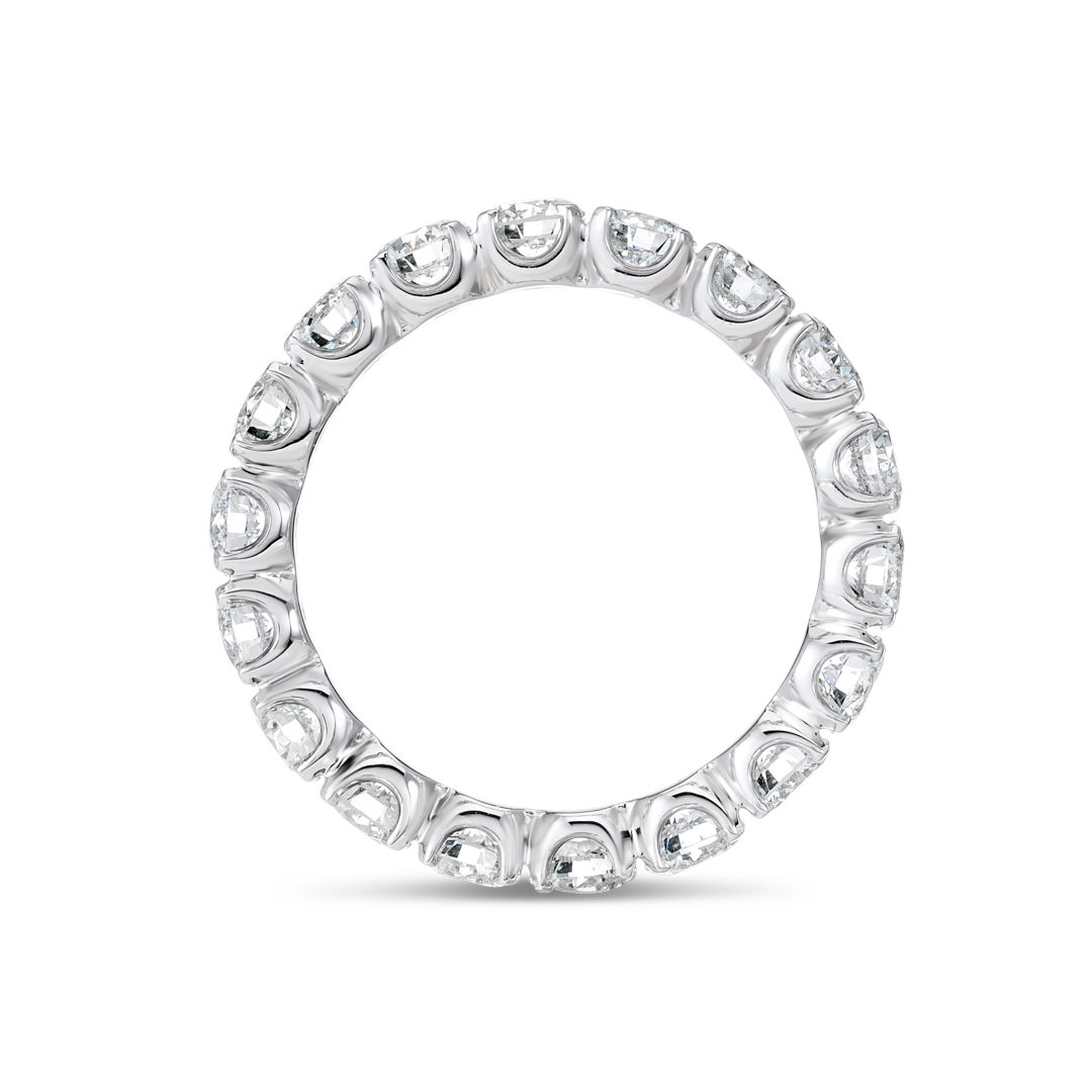 3ct Round Lab Grown Diamond Full Eternity Ring White Gold