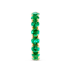 4ct Round Emerald Full Eternity Yellow Gold