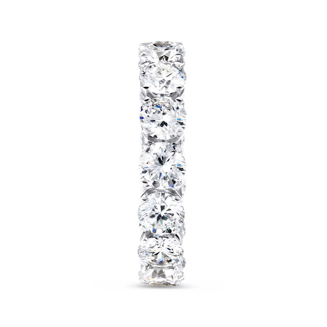 5ct Round Lab Grown Diamond Full Eternity Ring White Gold