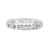4ct Horizontal Emerald Lab Grown Diamond Full Eternity White Gold