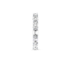 4ct Horizontal Emerald Lab Grown Diamond Full Eternity White Gold