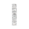 7ct Vertical Emerald Lab Grown Diamond Full Eternity White Gold