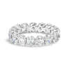 4.5ct Oval Lab Grown Diamond Full Eternity Ring White Gold
