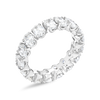 4.5ct Oval Lab Grown Diamond Full Eternity Ring White Gold