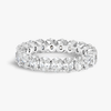 3ct Oval Lab Grown Diamond Full Eternity Ring White Gold